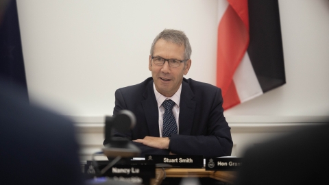 National MP Stuart Smith chairs a meeting of the Finance and Expenditure Committee